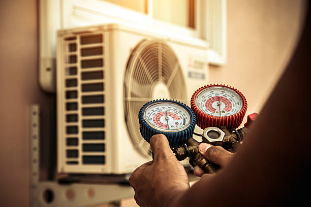 Professional Air Conditioning Service technician working in Tarboro, NC